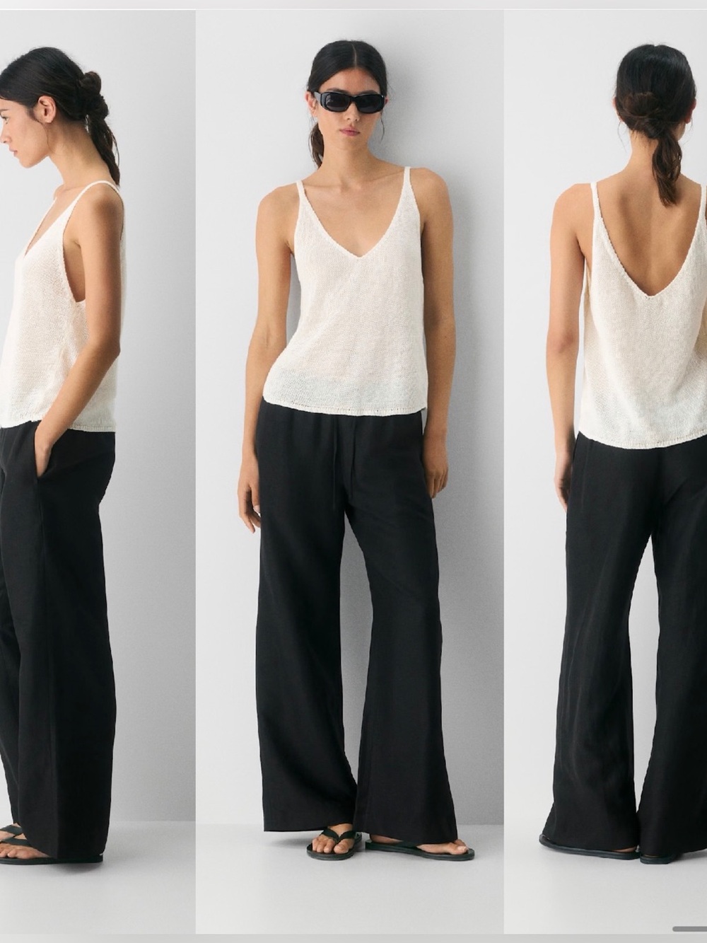 NWT Aritzia Little Moon Tropea Linen Top in Oak Size Medium